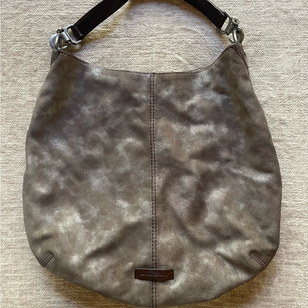 Lucky Brand Shimmering Taupe Hobo Bag